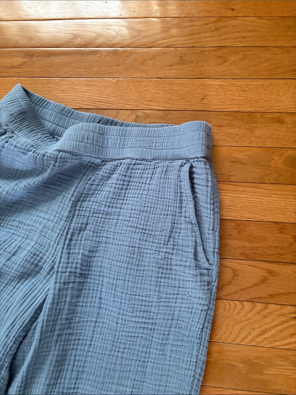 Lou & Grey Sky Blue Cropped Wide-Leg Pants - Picture 4 of 10